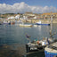 Photo from Friendly Guides Lizard Guidebook of boats in Porthleven Harbour, West Cornwall
