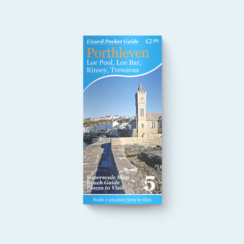 Friendly Guides Lizard Pocket Guide 5: Porthleven, Loe Bar, Rinsey, Trewavas with cover photo of Porthleven harbour